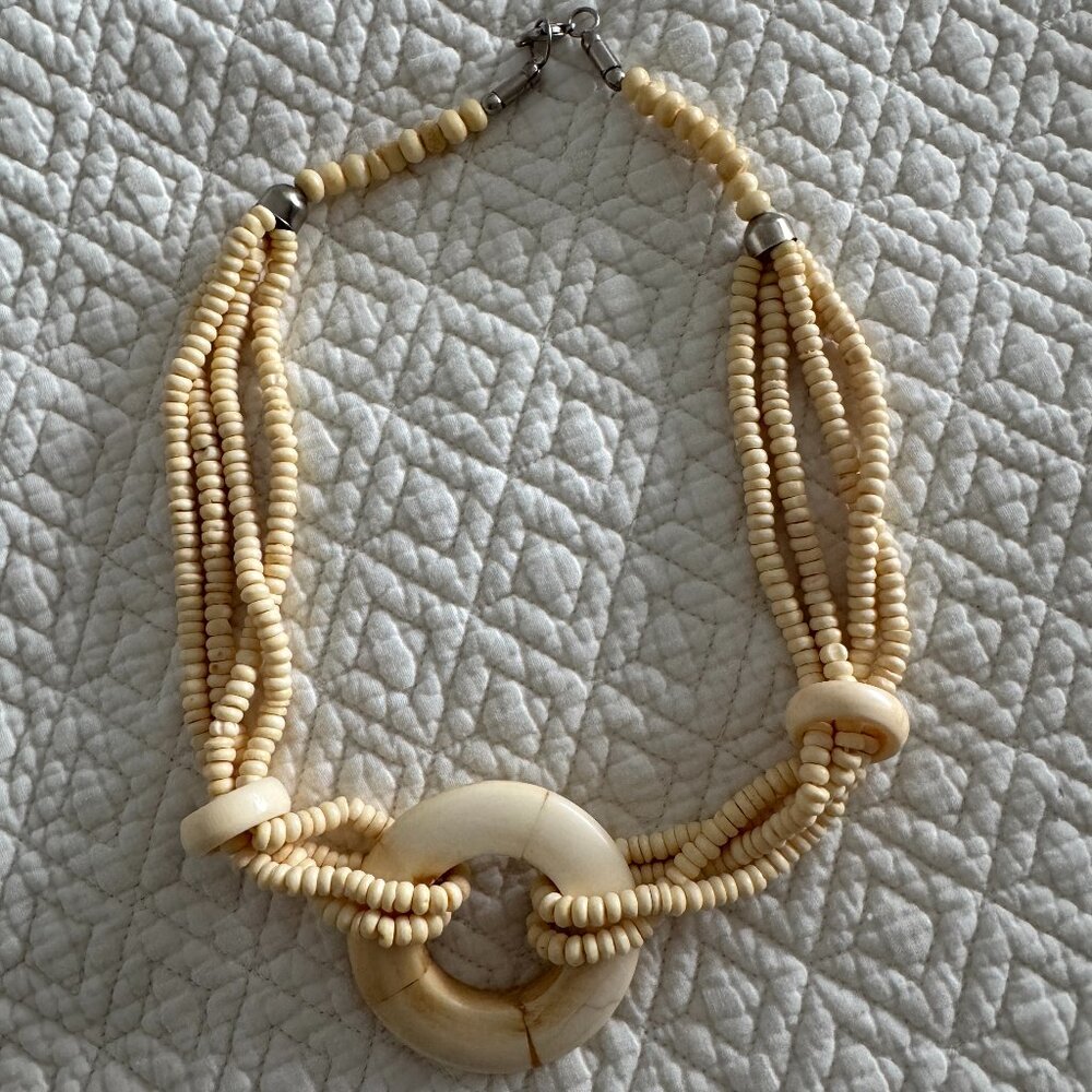 Natural stone necklace